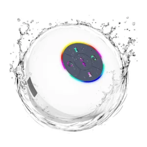 Waterproof Bluetooth Speaker with Mic for Shower, Pool & Beach